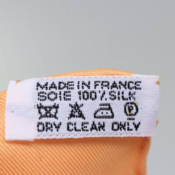 HERMES Carre 90 vive le vent Scarf Silk Orange Auth ki4369 - Picture 15 of 15